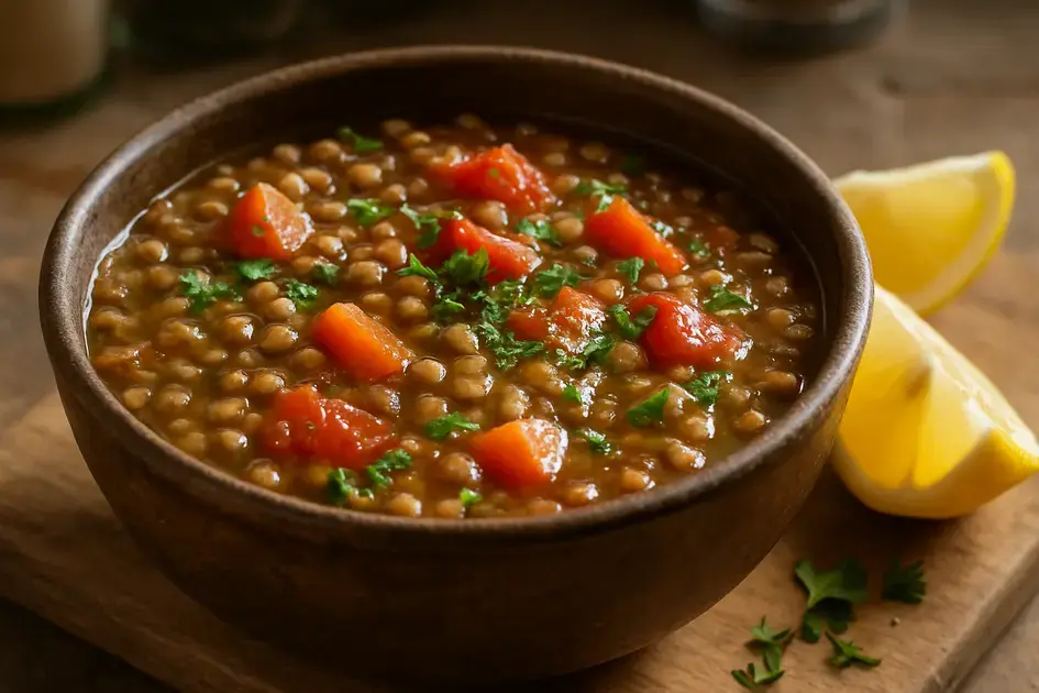 sopa de lentilha para mulheres com SOP